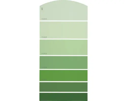 Farbmusterkarte G22 Farbwelt grün 21x10 cm