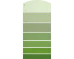 Hornbach Farbmusterkarte G23 Farbwelt grün 21x10 cm