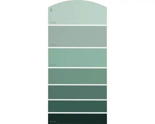 Farbmusterkarte G26 Farbwelt grün 21x10 cm