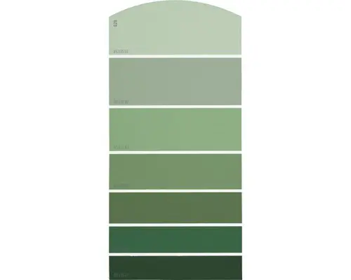 Farbmusterkarte G28 Farbwelt grün 21x10 cm