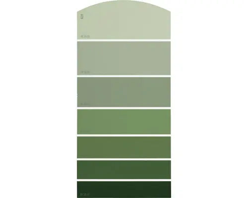 Farbmusterkarte G29 Farbwelt grün 21x10 cm