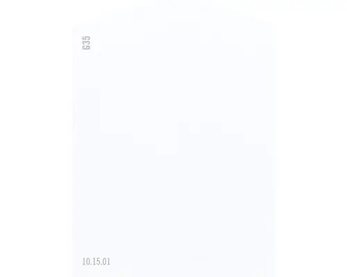 Farbmusterkarte G35 Off-White Farbwelt grün 9,5x7 cm