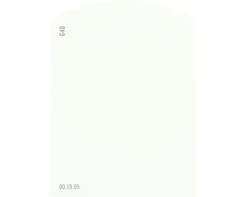 Farbmusterkarte G40 Off-White Farbwelt grün 9,5x7 cm