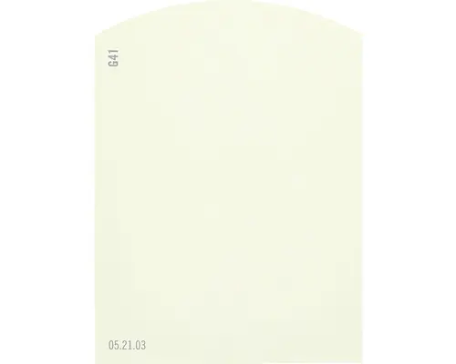 Farbmusterkarte G41 Off-White Farbwelt grün 9,5x7 cm