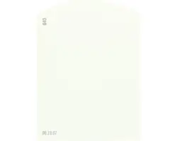 Farbmusterkarte G43 Off-White Farbwelt grün 9,5x7 cm