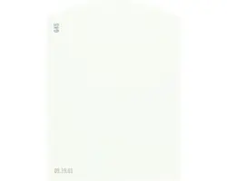 Farbmusterkarte G45 Off-White Farbwelt grün 9,5x7 cm