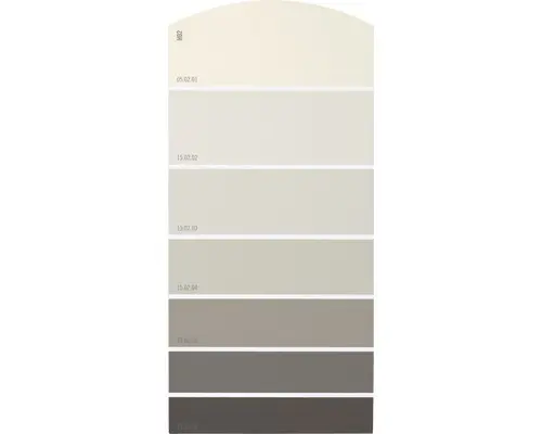 Farbmusterkarte H02 Farbwelt grau 21x10 cm