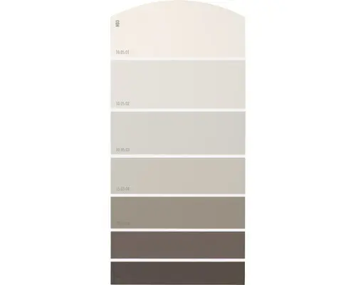 Farbmusterkarte H03 Farbwelt grau 21x10 cm