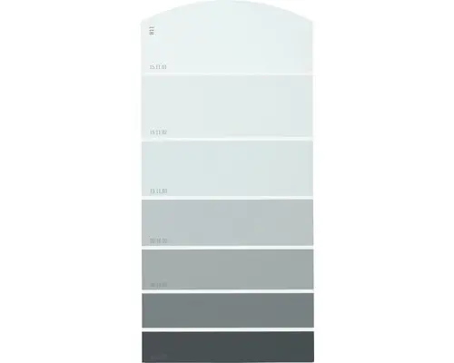 Farbmusterkarte H11 Farbwelt grau 21x10 cm