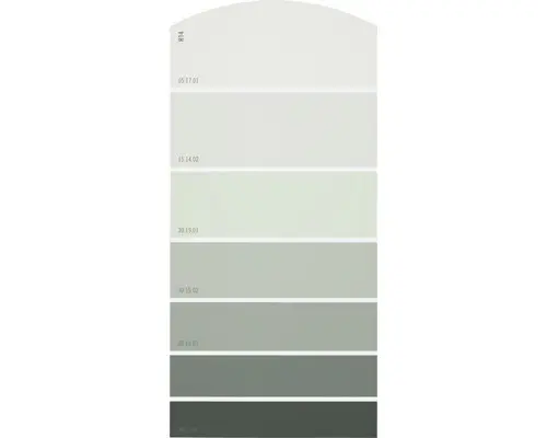 Farbmusterkarte H14 Farbwelt grau 21x10 cm