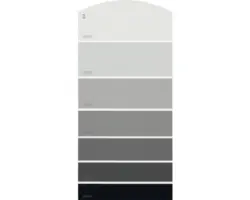 Farbmusterkarte H18 Farbwelt grau 21x10 cm