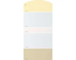 Farbmusterkarte J02 Farben für Körper, Geist & Seele - wohltuend & heilend 21x10 cm