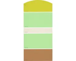 Farbmusterkarte J14 Farben für Körper, Geist & Seele - anregend & aufbauend 21x10 cm