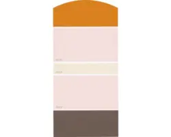 Farbmusterkarte J17 Farben für Körper, Geist & Seele - anregend & aufbauend 21x10 cm