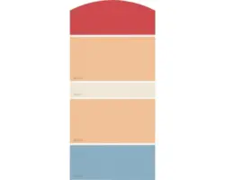 Farbmusterkarte J18 Farben für Körper, Geist & Seele - anregend & aufbauend 21x10 cm