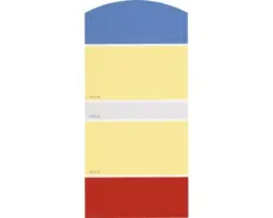 Farbmusterkarte J19 Farben für Körper, Geist & Seele - stimmungsvoll & aktivierend 21x10 cm