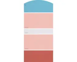 Farbmusterkarte J22 Farben für Körper, Geist & Seele - stimmungsvoll & aktivierend 21x10 cm