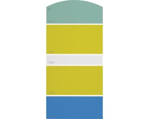 Farbmusterkarte J24 Farben für Körper, Geist & Seele - stimmungsvoll & aktivierend 21x10 cm