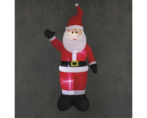 aufblasbare Dekofigur Weihnachtsmann luca lighting H 183 cm Lichtfarbe neutralweiß