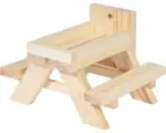 Hornbach Futterstelle dobar Picknick Holz 15x15x12 cm