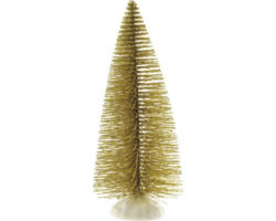 Weihnachtsdeko Baum mit Plastikfuß 30 cm gold
