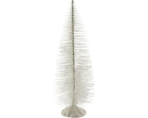 Weihnachtsdeko Baum mit Plastikfuß 20 cm weiß