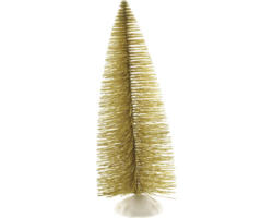 Weihnachtsdeko Baum mit Plastikfuß 20 cm gold