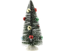 Weihnachtsdeko Baum mit Glocken 20 cm grün