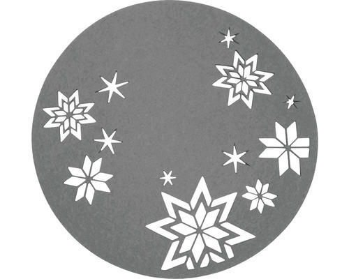 Weihnachtsdeko Platz-Set Filz grau Ø 35 cm