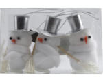 Hornbach Weihnachsdeko Hänger Schneemann mit Hut weiß 3 Stück