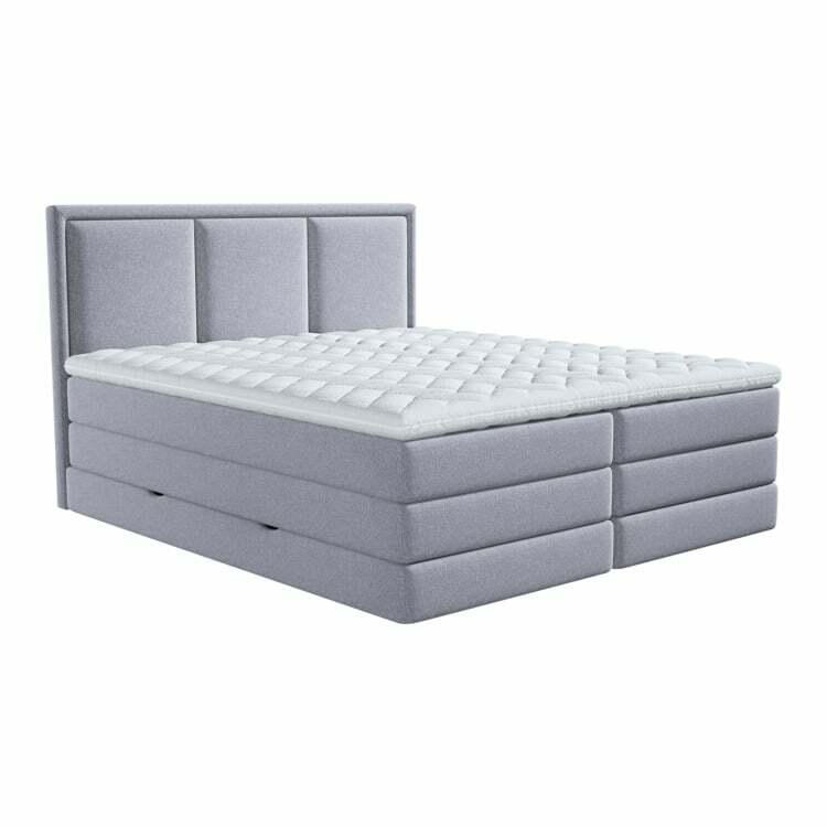 Profital - Lit boxspring SWING, textile, gris clair, 180x200 cm CHF 1 ...