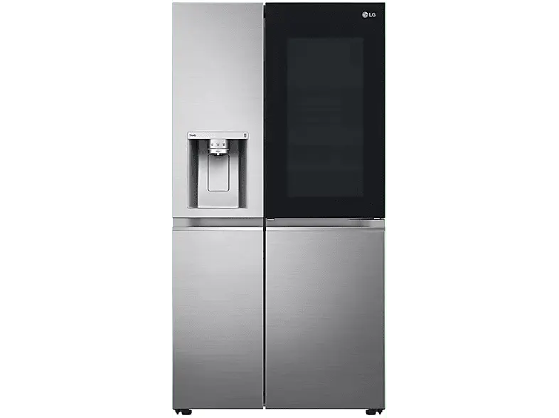 LG Electronics GSXV91PZAE InstaView Door-in-Door® Side by Side, Kühl- und Gefierkombination (635 l, E, 1790 mm hoch, Platinum Silver)