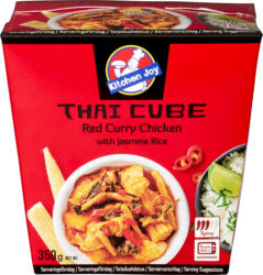 Kitchen Joy Thai-Cube Red Curry Chicken, mit Jasminreis, 350 g