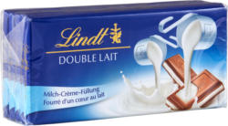 Tablette de chocolat Double Lait Lindt, 5 x 100 g