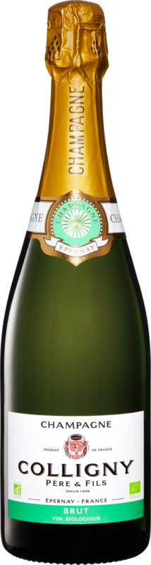 Bio Colligny Brut Champagne AOC, Frankreich, Champagne, 75 cl