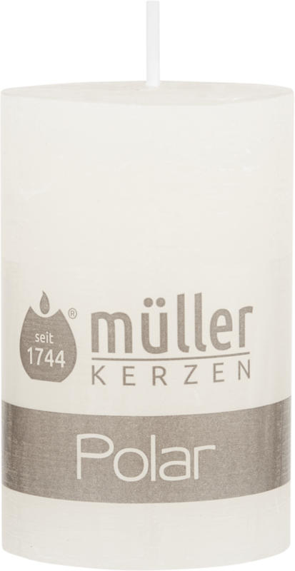 Müller Kerzen Polarkerze, cremefarben, 58 x 90 mm, 1 Stück
