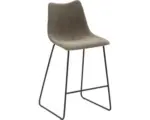 Hornbach Barhocker Mayer Sitzmöbel mySOLO 1175-K3-545 47x51x99 cm Gestell Stahl schwarz Sitz Kunstleder schlamm