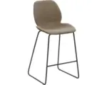 Hornbach Barhocker Mayer Sitzmöbel mySOLO 1176-K3-528 49x49x96 cm Gestell Stahl schwarz Sitz Kunstleder schlamm