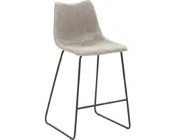 Barhocker Mayer Sitzmöbel mySOLO 1175-K3-544 47x51x99 cm Gestell Stahl schwarz Sitz Kunstleder lichtgrau