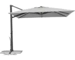 Hornbach Ampelschirm Schneider Rhodos Smart 300 x 300 cm silbergrau