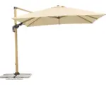 Hornbach Ampelschirm Schneider Rhodos Twist Woody 300 x 300 cm natur