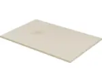 Hornbach Extraflache Rechteck-Duschwanne Kreta 120x80x2,6 cm Kunstmarmor beige
