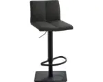 Hornbach Barhocker Mayer Sitzmöbel 1285_03_26477 42x46x78 cm Gestell Stahl schwarz Sitz Kunstleder schwarzgrau