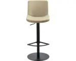 Hornbach Barhocker Mayer Sitzmöbel 1387_03_26478 41x49x82 cm Gestell Stahl schwarz Sitz Kunstleder beige