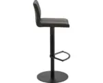 Hornbach Barhocker Mayer Sitzmöbel 1385_03_26476 42x46x78 cm Gestell Stahl schwarz Sitz Kunstleder schlamm