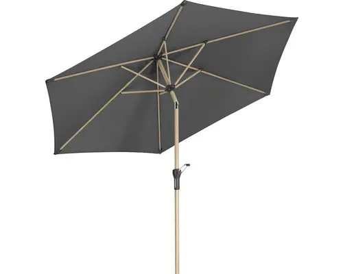 Sonnenschirm Kurbelschirm Schneider Cordoba Ø 270 cm Polyester (PES) anthrazit