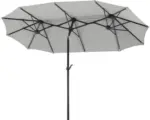 Hornbach Sonnenschirm Balkonschirm Schneider Salerno Ø 300 cm Polyester (PES) grau