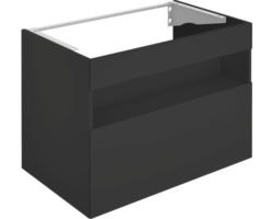 Waschtbeckenunterschrank Keuco Stageline 80x62,5x49 cm ohne Waschbecken vulkanit matt mit LED-Beleuchtung