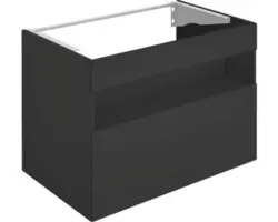 Waschtbeckenunterschrank Keuco Stageline 80x62,5x49 cm ohne Waschbecken vulkanit matt mit LED-Beleuchtung