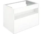 Hornbach Waschbeckenunterschrank KeucoStageline 80x62,5x49 cm ohne Waschbecken weiß glänzend mit LED-Beleuchtung